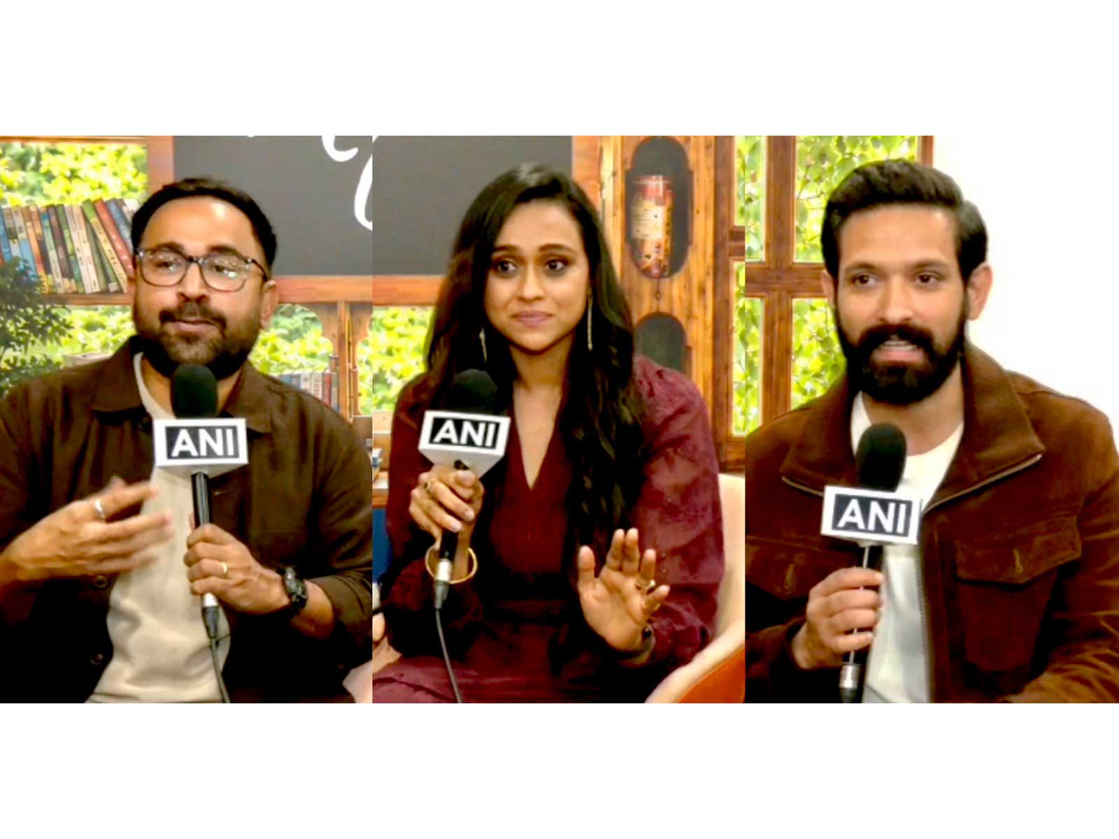 Actor Vikrant Massey, Writer and Creator Sharanya Rajgopal, Director Ruchir Arun (Photo/ANI)