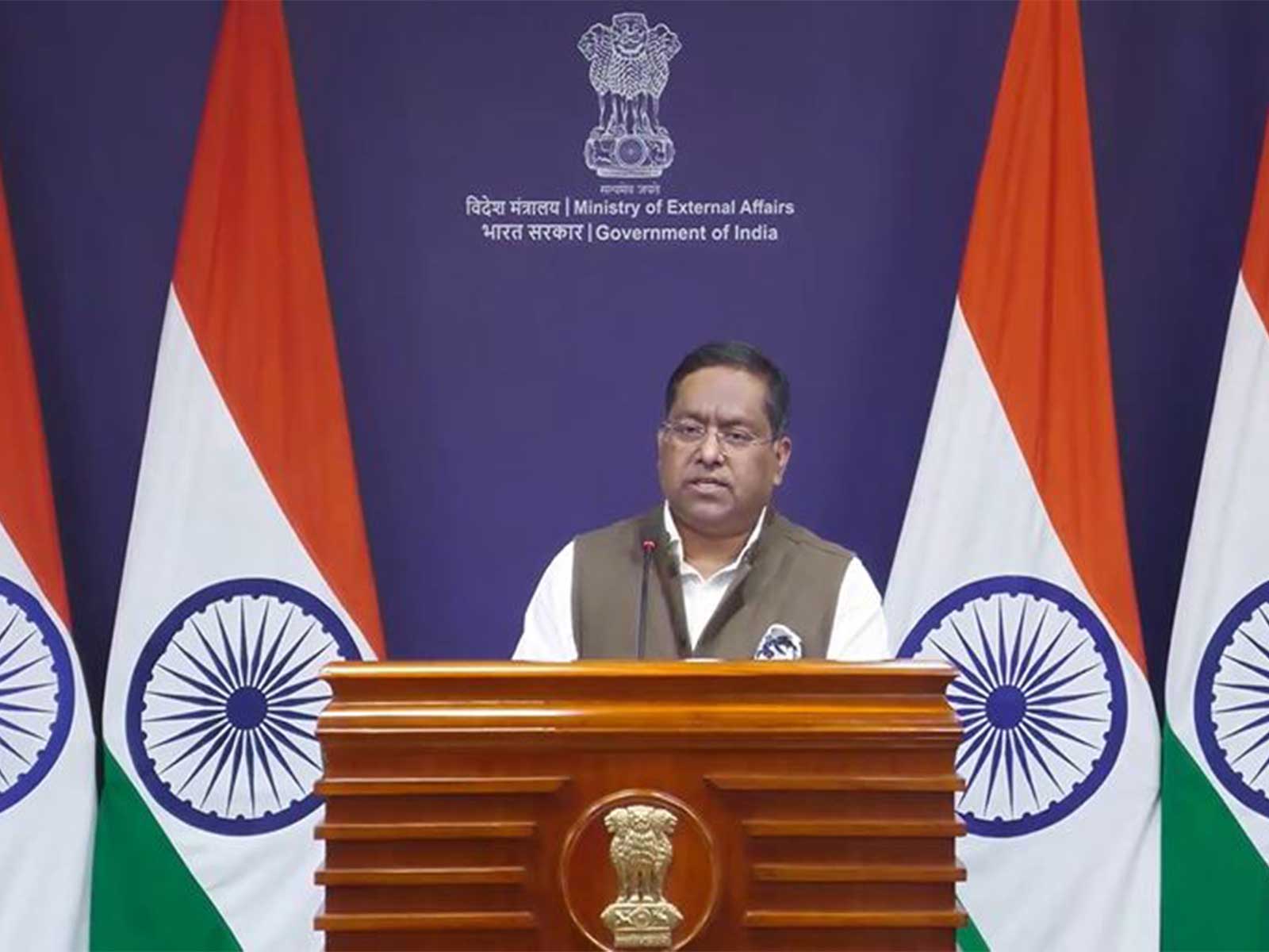 Ministry of External Affairs Spokesperson Randhir Jaiswal (Photo/ Youtube @MEAIndia)