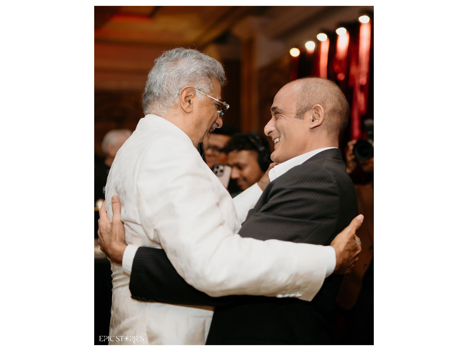 Akshaye Khanna attends Anshula Kapoor's wedding celebrations (Photo/Instagram@boney.kapoor)