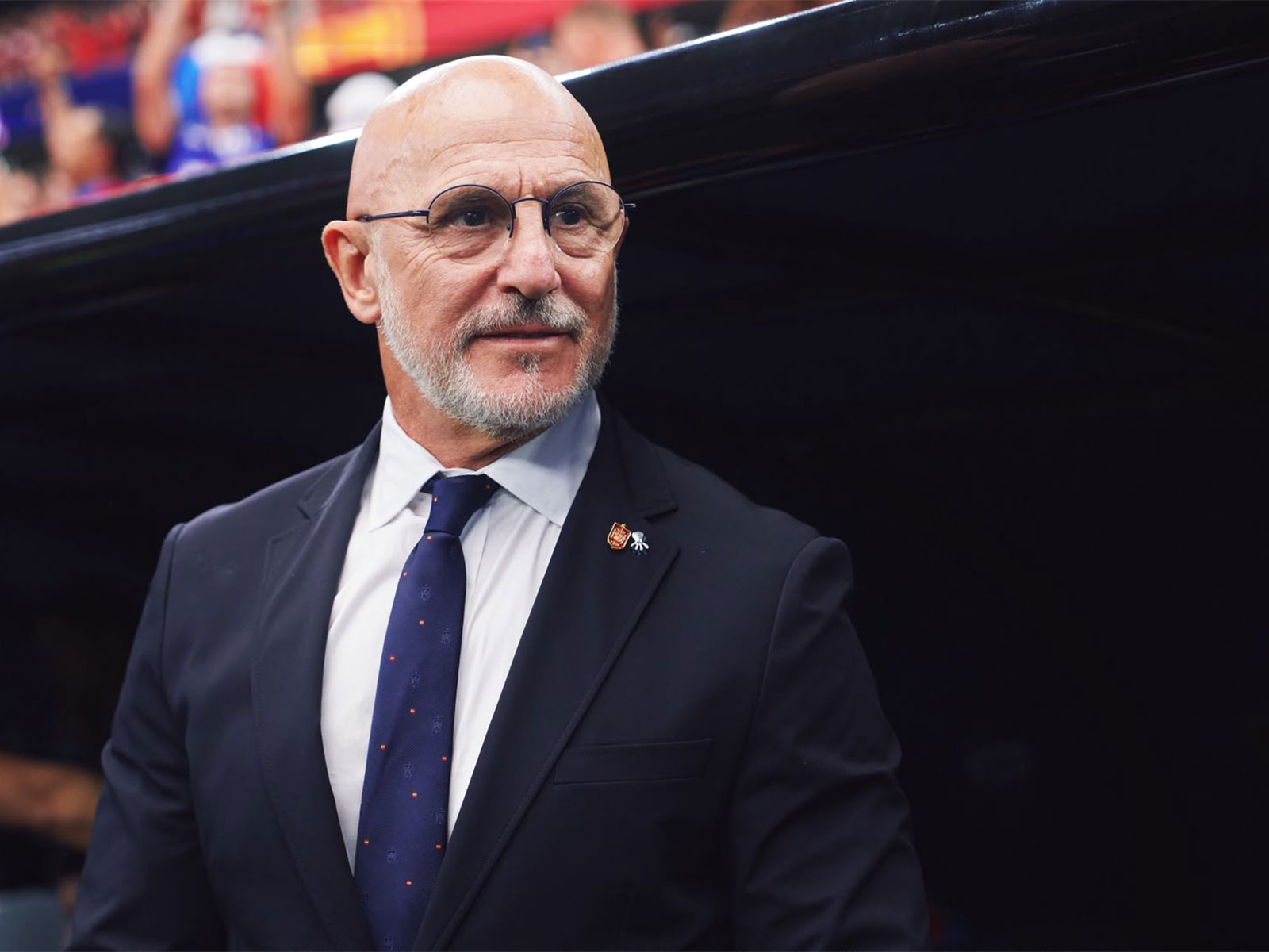 Spain head coach Luis de la Fuente. (Photo: X/@SEFutbol)