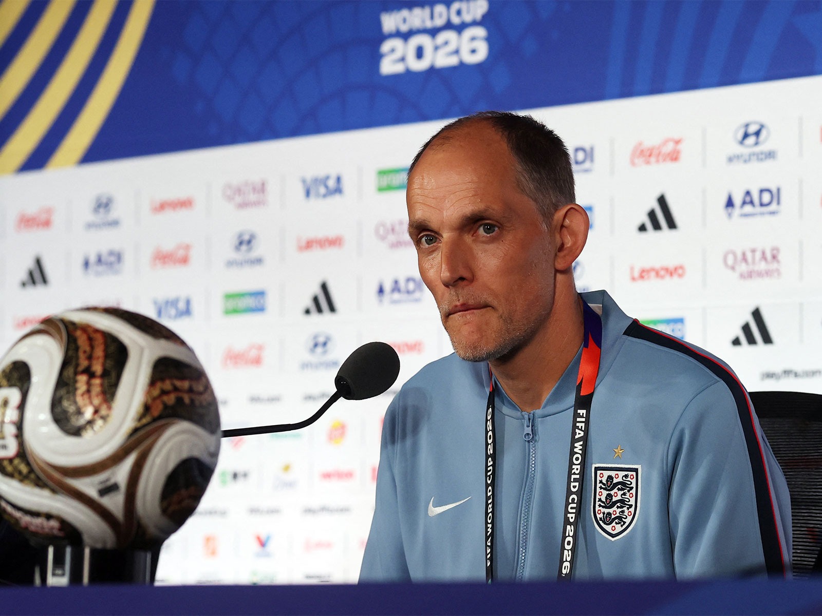 England manager Thomas Tuchel during the press confence (Photo: Reuters)
