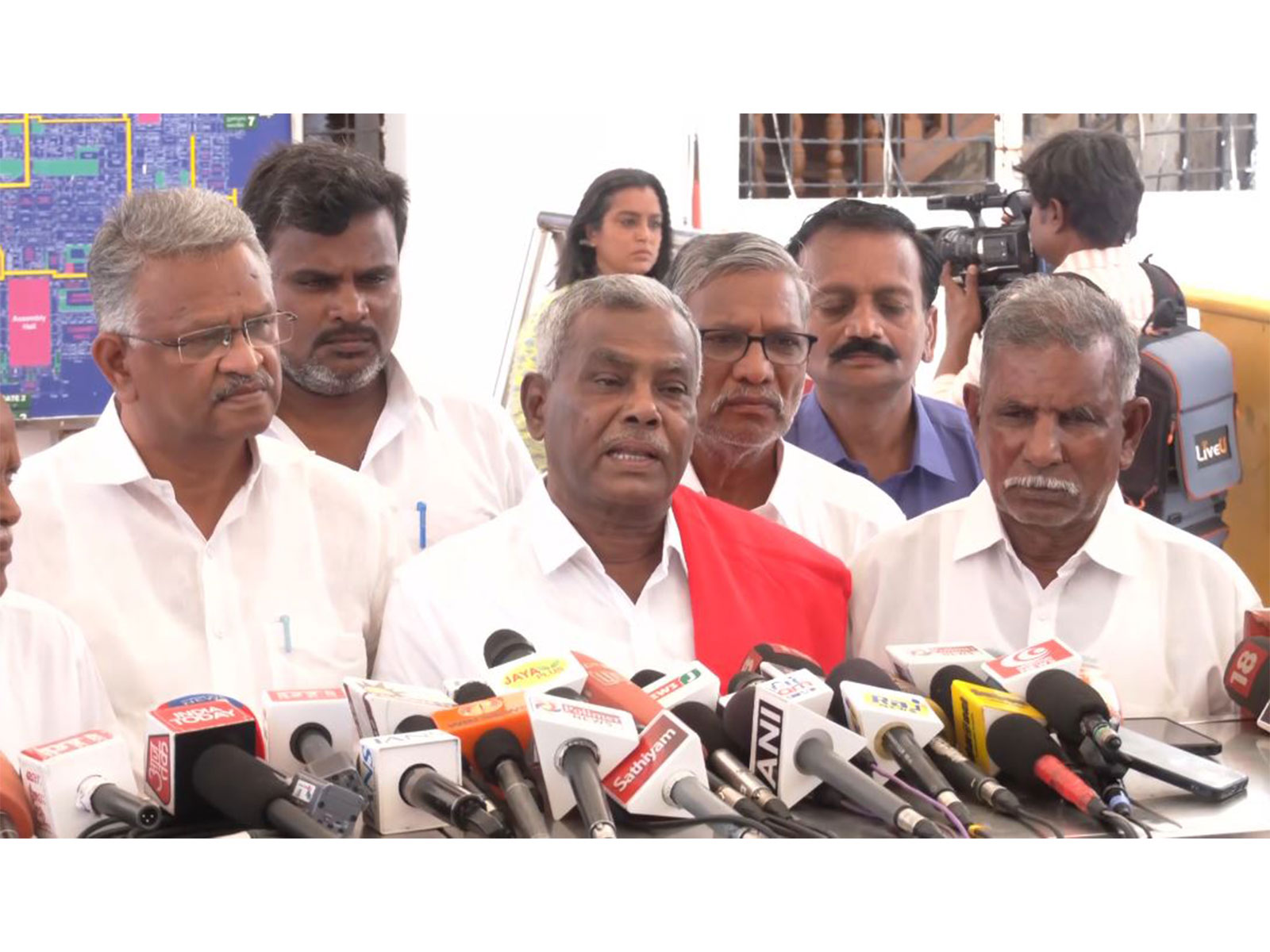 CPM Tamil Nadu State Secretary P Shanmugam (Photo/ANI)