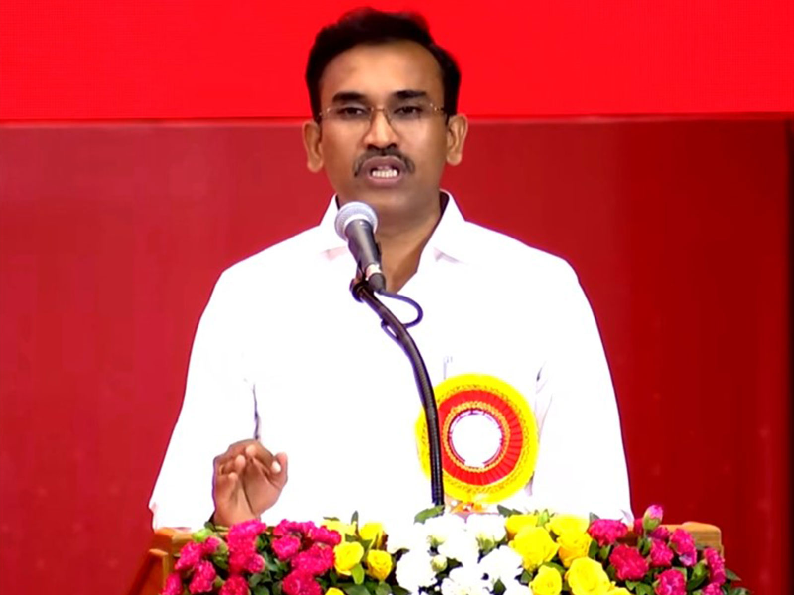  Tamil Nadu Minister for Health and Family Welfare K G Arunraj  (File Photo/ANI)