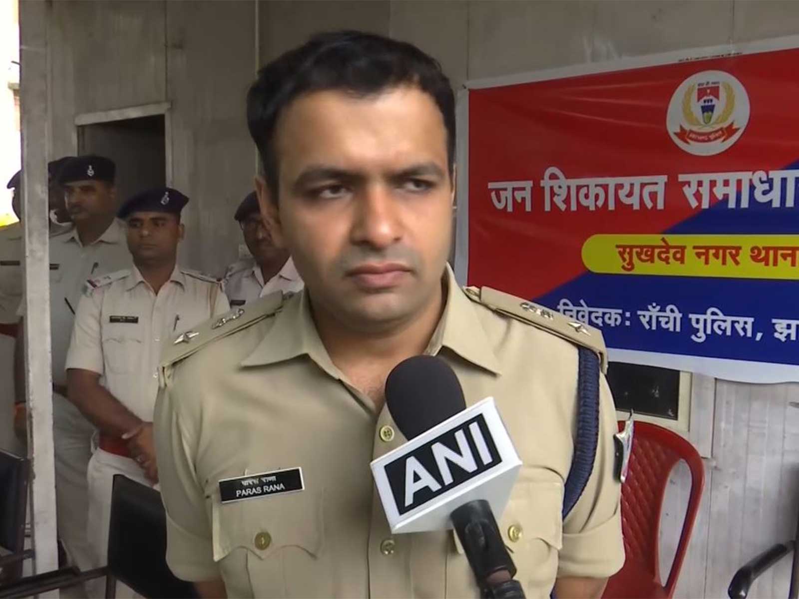  Ranchi Superintendent of Police (SP) Paras Rana (Photo/ANI)