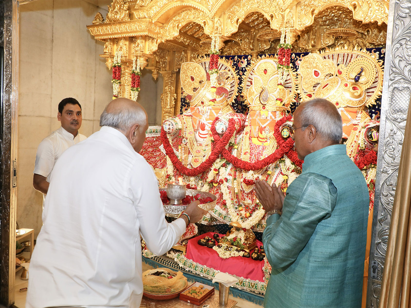 CM Bhupendra Patel participates in Jagannath Temple's Maha Aarti (Photo/GujaratCMO) 