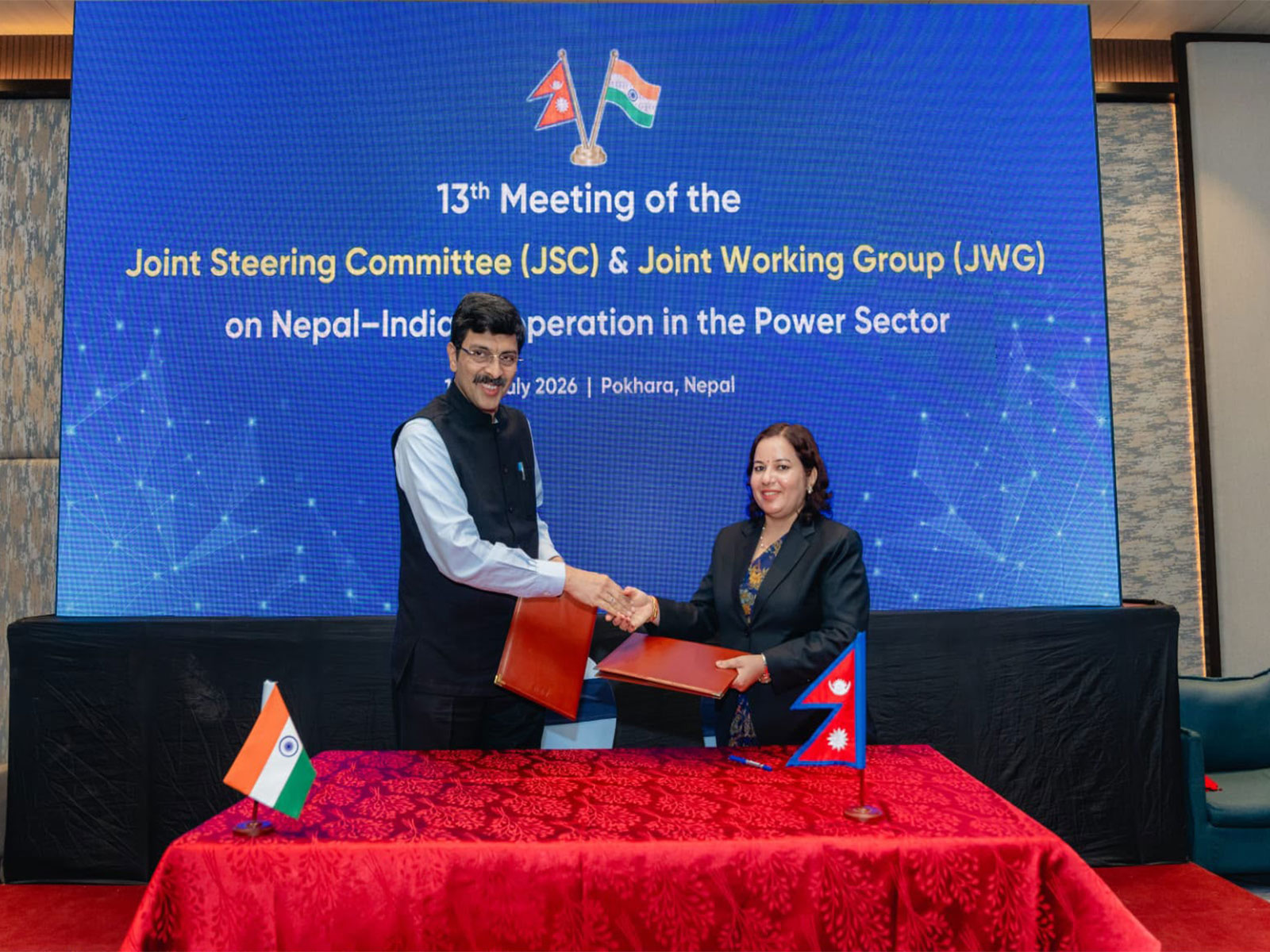 India-Nepal meeting on cooperation in power sector (Photo/X@IndiainNepal)