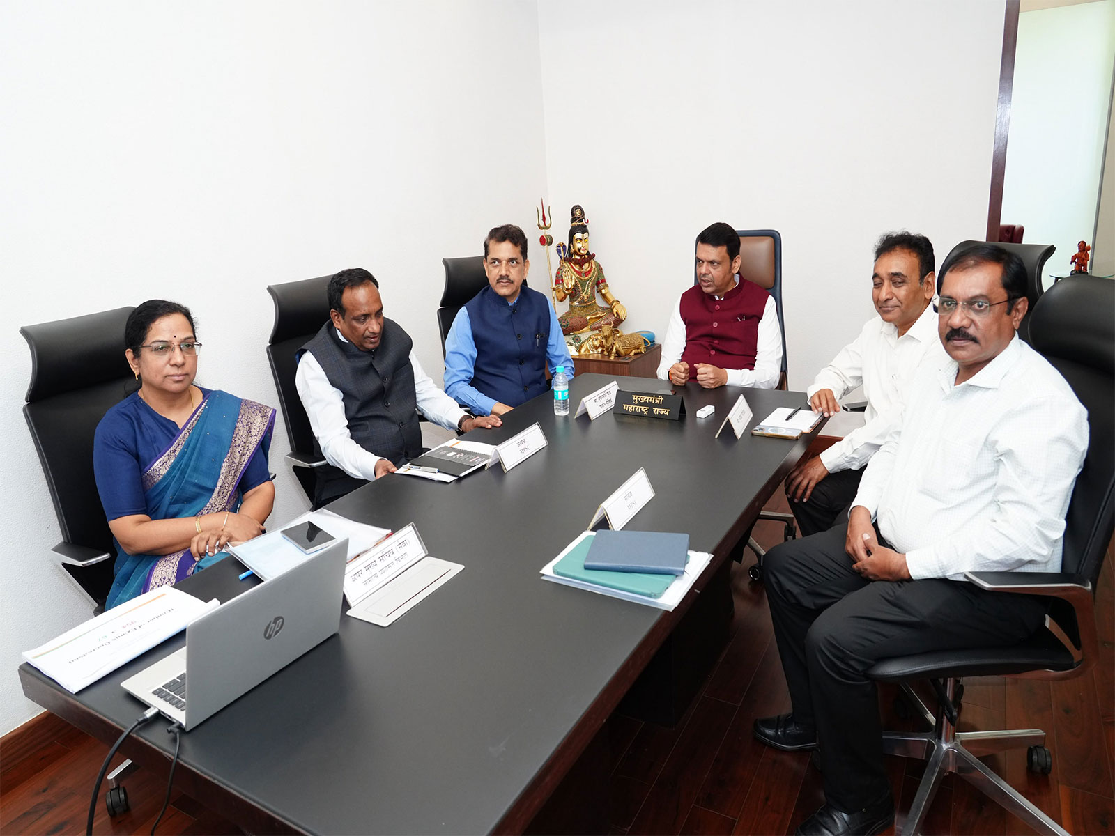Maharashtra CM Devendra Fadnavis held a meeting with MPSC Chairman Vivek Bhimanwar, Chief Secretary and senior officials in Mumbai (Photo: x/@CMOMaharashtra)