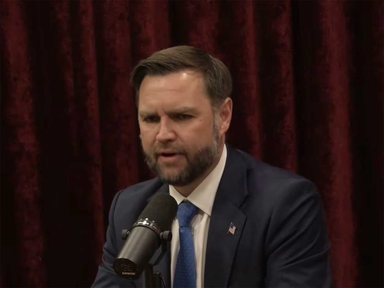US Vice President JD Vance speaking in an interview with podcaster Joe Rogan (Photo/YouTube/PowerfulJRE)