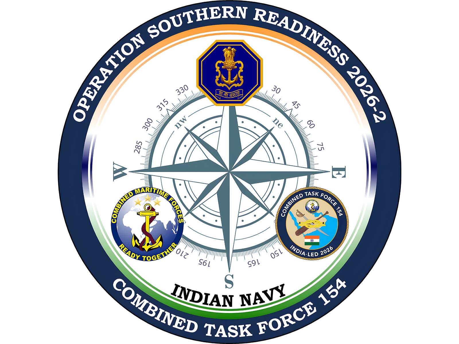 Official logo of Operation Southern Readiness 26-2 (Photo/ Indian Navy)