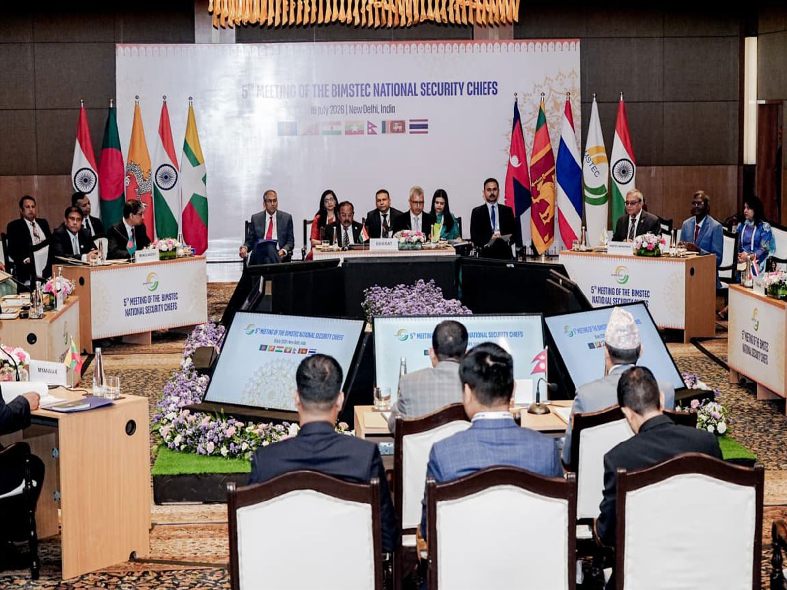 5th Meeting of the BIMSTEC National Security Chiefs, chaired by National Security Advisor (NSA) Ajit Doval (Photo/BIMSTEC Secretariat)