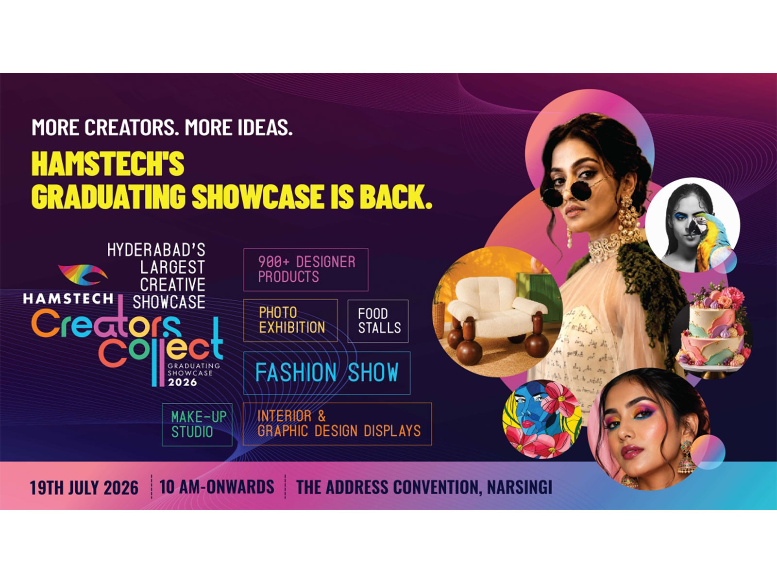 Creators Collect 2026 will bring together leading designers, recruiters, influencers, industry experts, parents, alumni, and aspiring students on one platform for creativity and career opportunities.