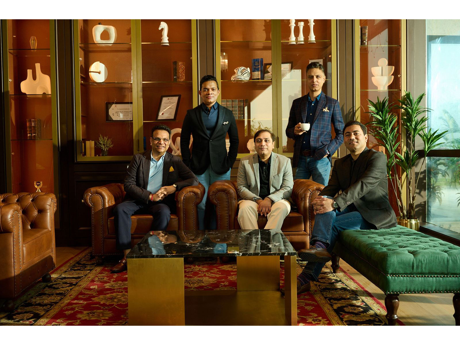 L-R: Nitin Jain, Chairman & MD, Neo Group, Shajikumar Devakar, Co-Founder & CEO, Neo Wealth, Puneet Jain, Co-Founder & CIO, Neo Asset, Varun Bajpai, Co-Founder, Neo Group, Hemant Daga, Co-Founder & CEO, Neo Asset