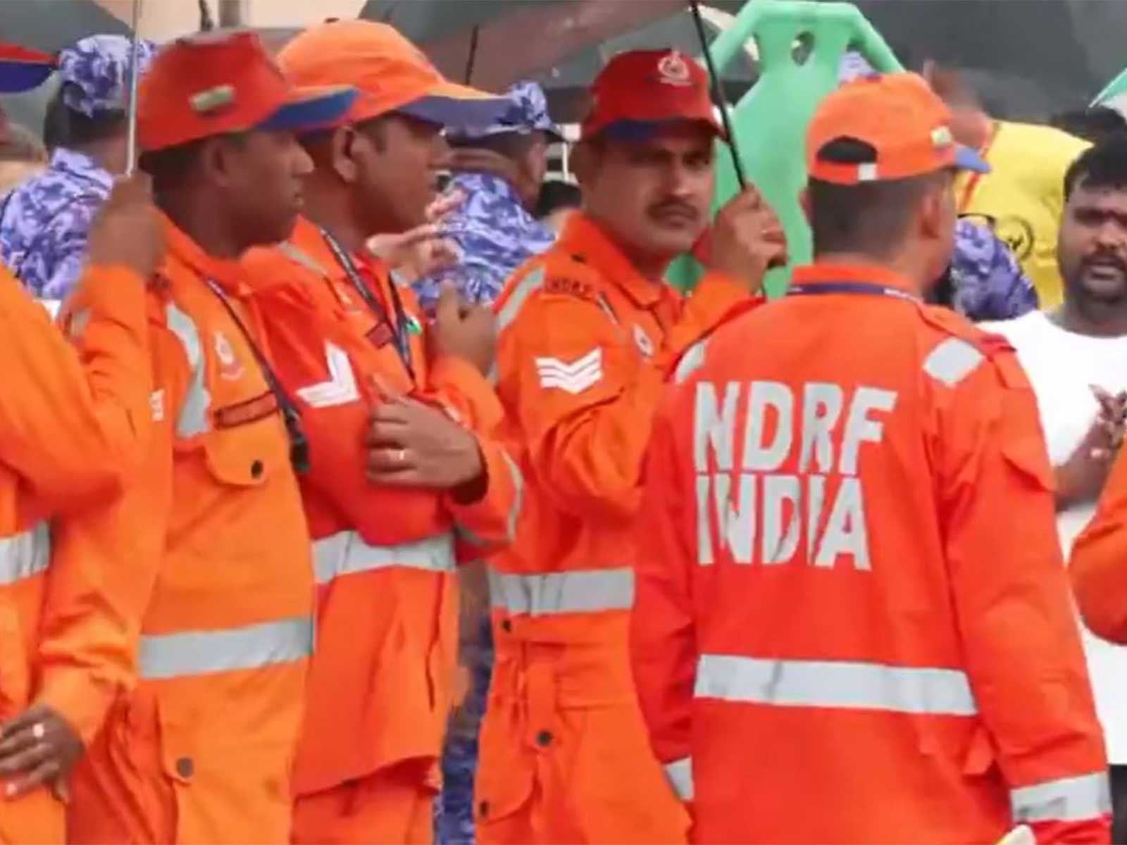 Security personnel and emergency rescue teams at Puri Jagannath Temple (Photo/ANI)