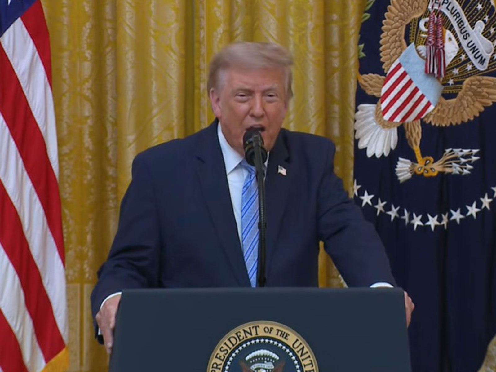  US President Donald Trump delivering national address on election integrity (Photo/YouTube/@TheWhiteHouse)