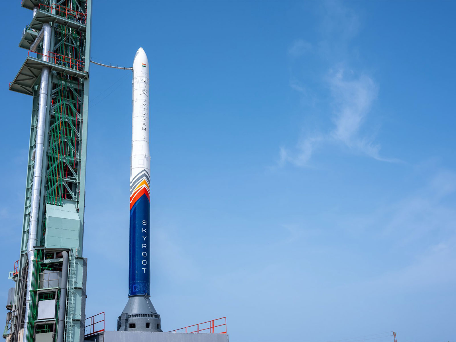 India's first privately developed orbital-class rocket, Vikram-1 (Photo/X/@SGinIndia)