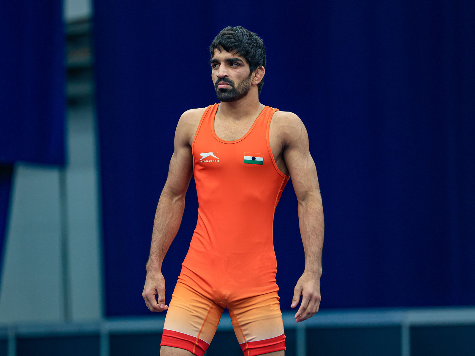 India's Aman Sehrawat in action. (Photo: X/@wrestling)