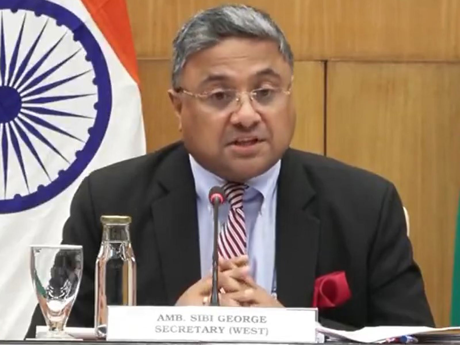 MEA Secretary (West) Sibi George (Photo/ANI)