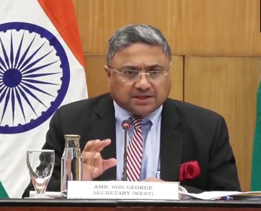 MEA Secretary (West) Sibi George (Photo/ANI)
