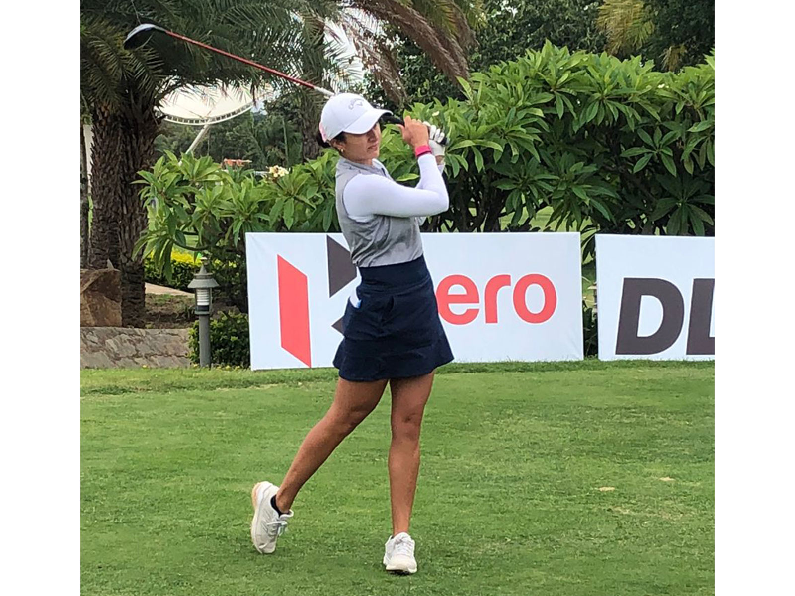 Ridhima Dilawari in action during tenth leg of Women's Pro Golf Tour (Image: WPGT)