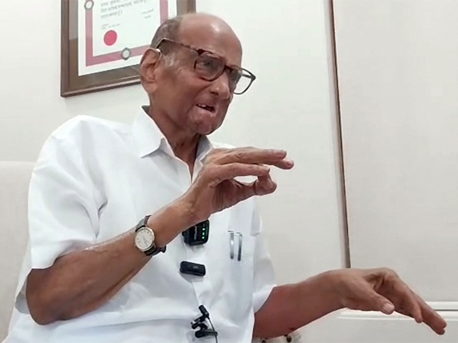 Nationalist Congress Party (Sharadchandra Pawar) chief Sharad Pawar (File Photo/ANI)