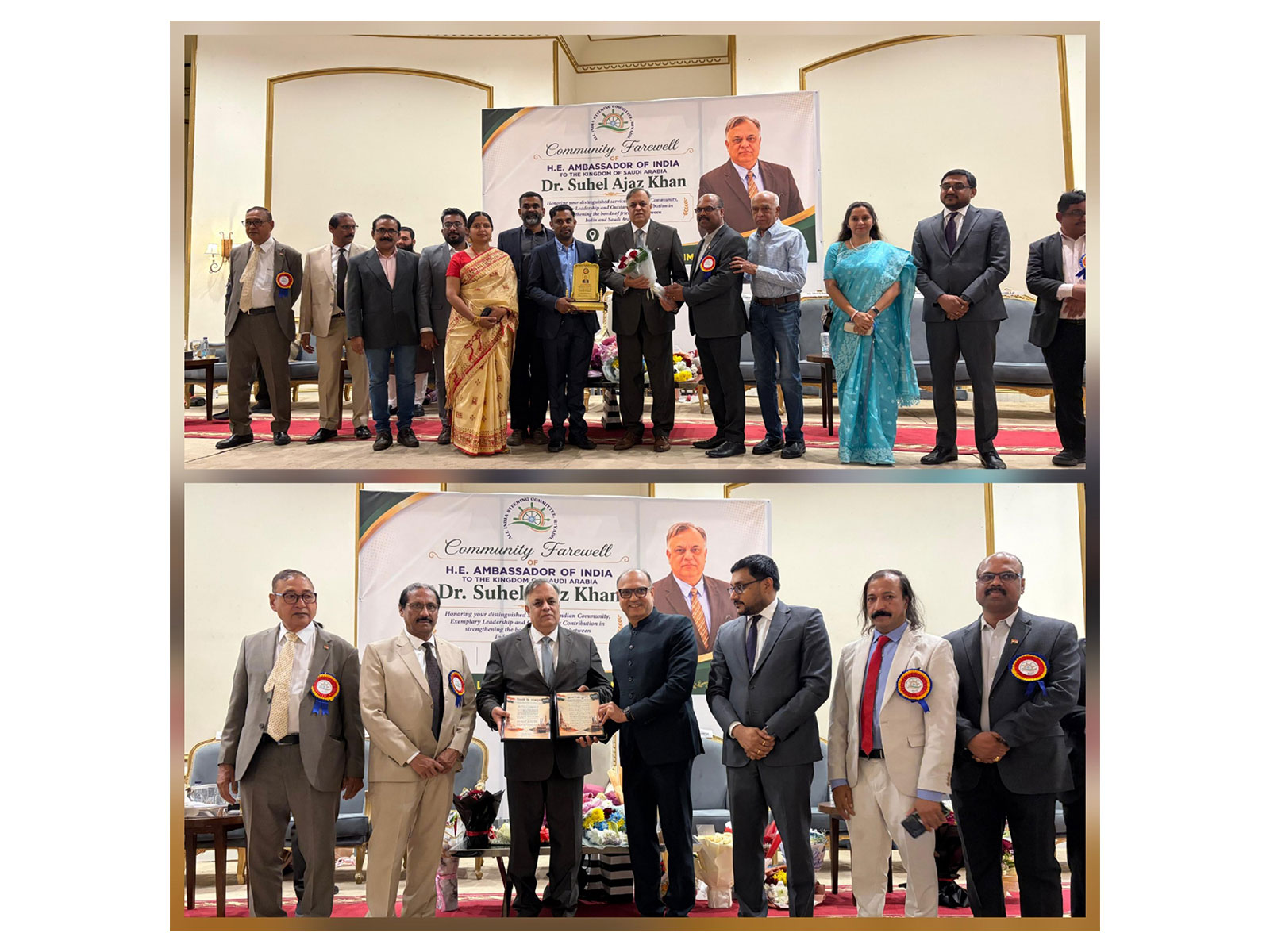 Ambassador Suhel Khan recieves grand farewell from Indian community in Saudi Arabia (Photo/X/@IndianEmbRiyadh)
