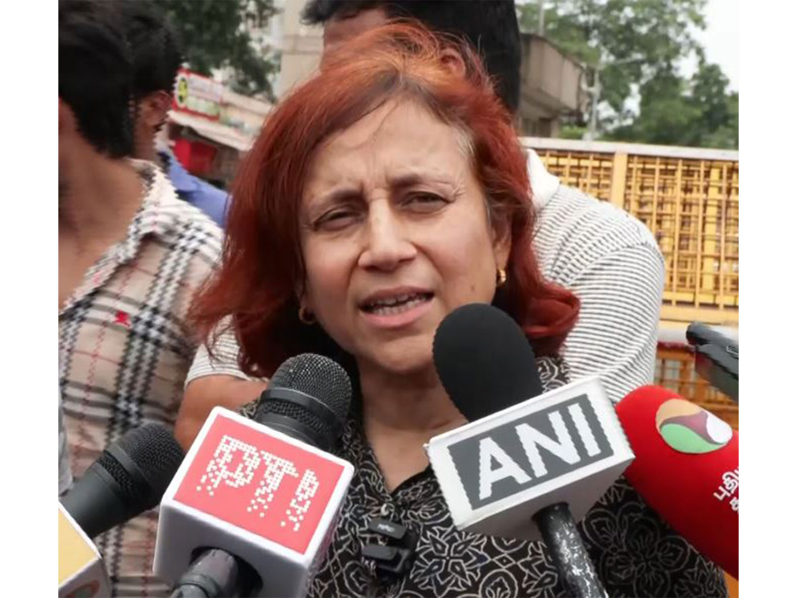 Activist Sonam Wangchuk's wife, Gitanjali J Angmo (File Photo/ANI)