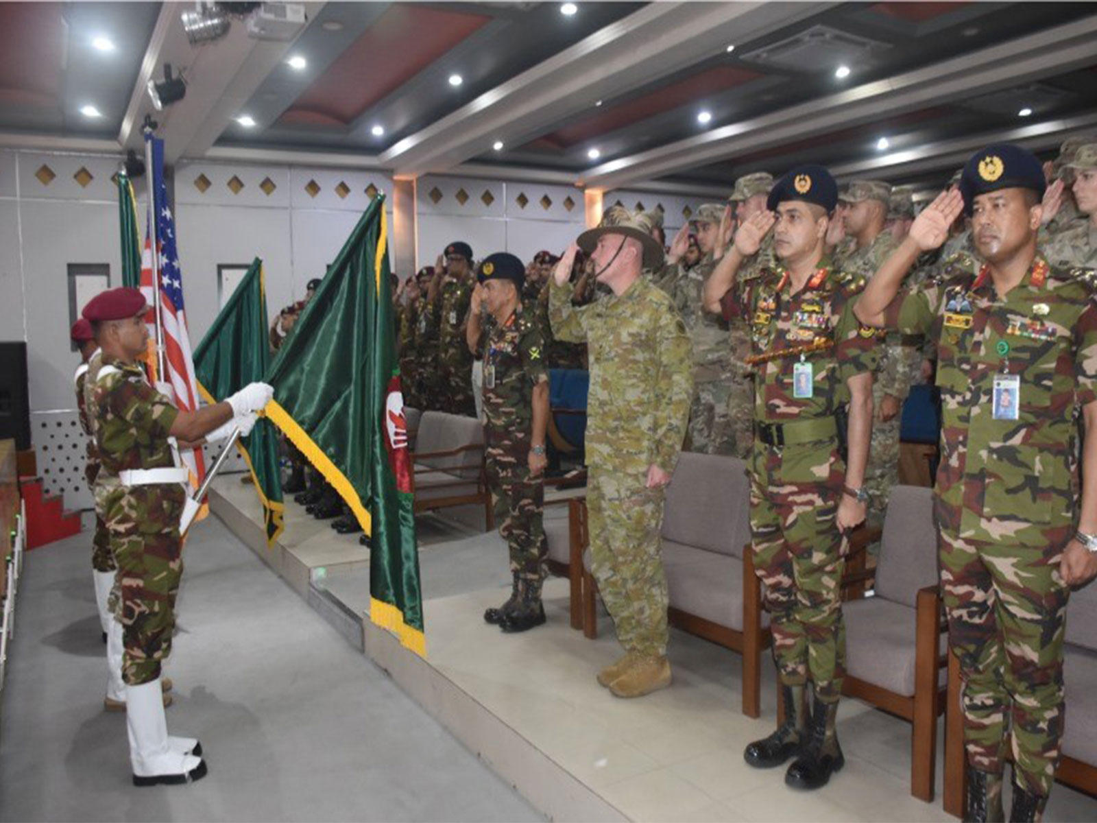 Visual from the inaugural ceremony of Exercise Tiger Lightning-2025 (Photo/ispr.gov.bd)