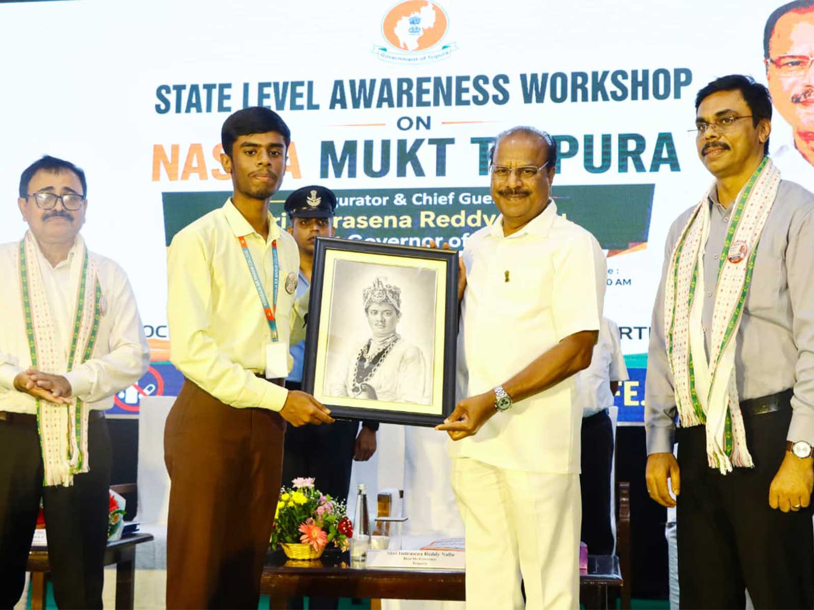 Tripura Governor inaugurates "Nasha Mukt Tripura" workshop in Agartala (Photo/@TripuraGovernor)
