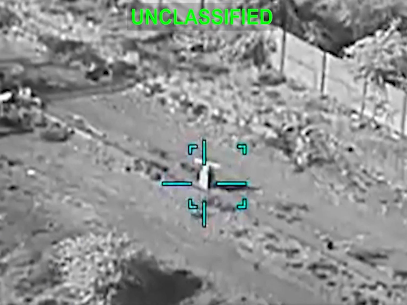 An unclassified image released by US Central Command (CENTCOM) shows a targeted site during US military operations against Iranian assets. (Photo: X/@CENTCOM)