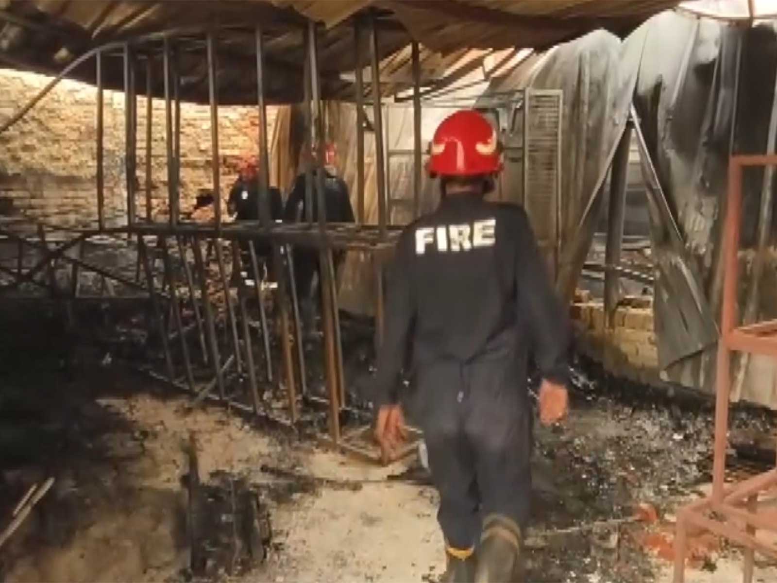 Visuals from the warehouse after the fire (Photo/ANI)