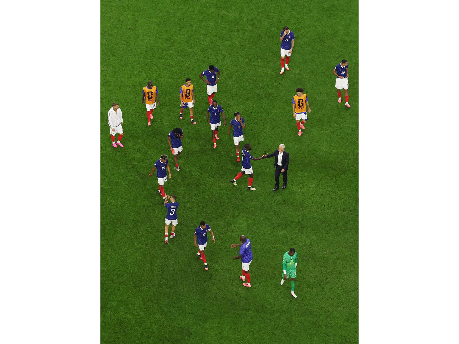 France football team and head coach Didier Deschamps. (Photo: X/ @equipedefrance)