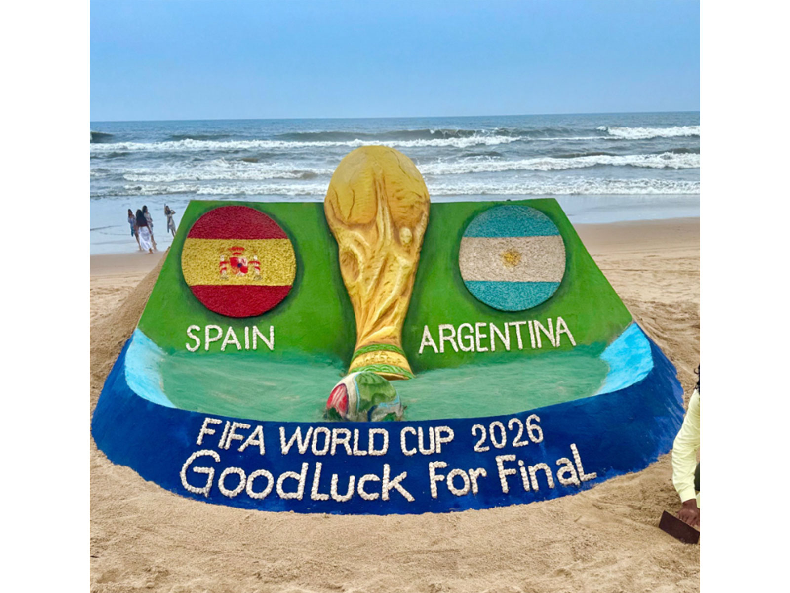 Sand sculpture by Sudarsan Pattnaik (Photo/X/@sudarsansand)