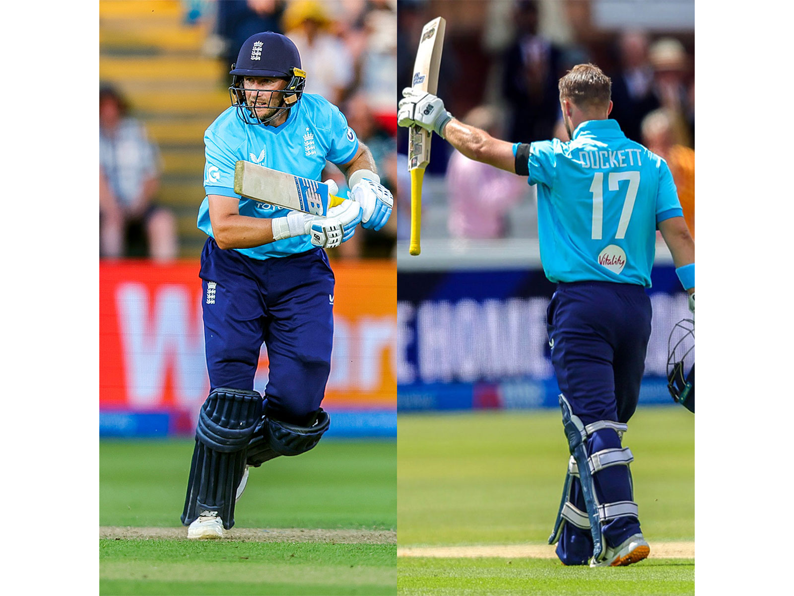 Joe Root and Ben Duckett. (Photo: ANI)