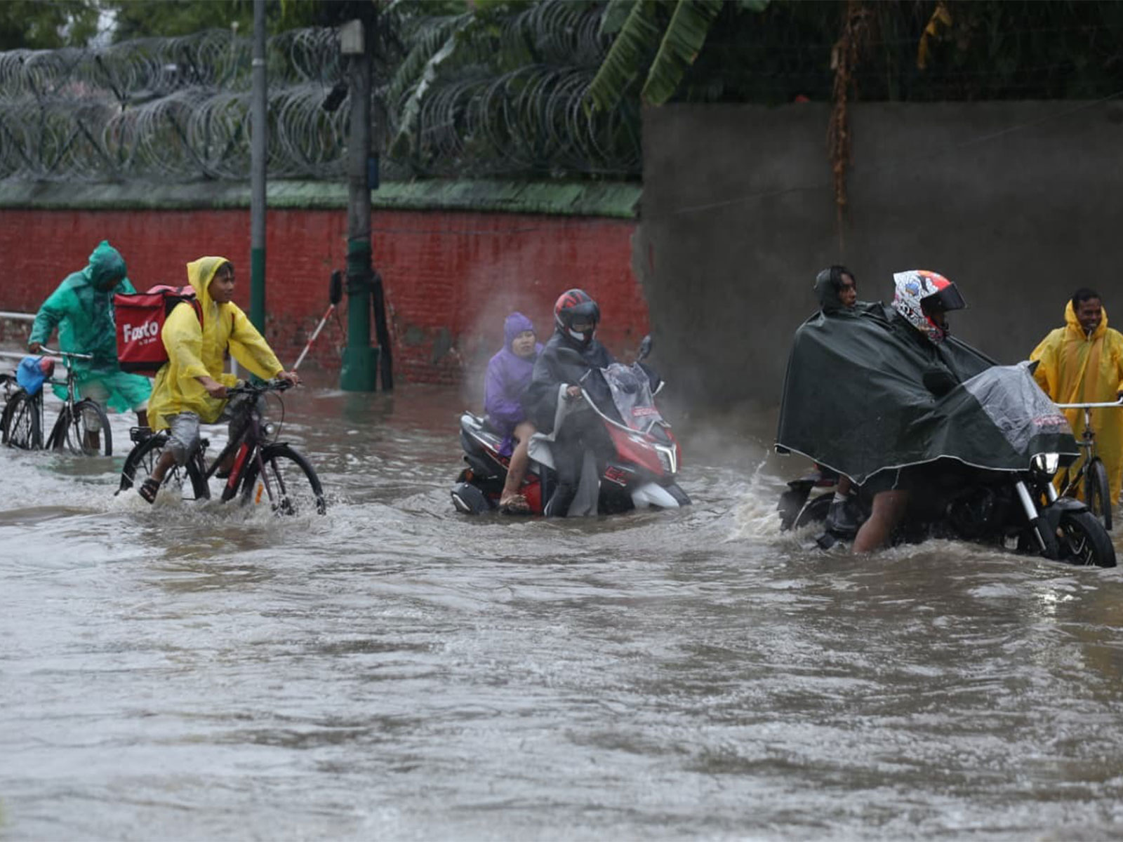 Waterlogging in Kathmandu, Nepal (Photo/ANI)