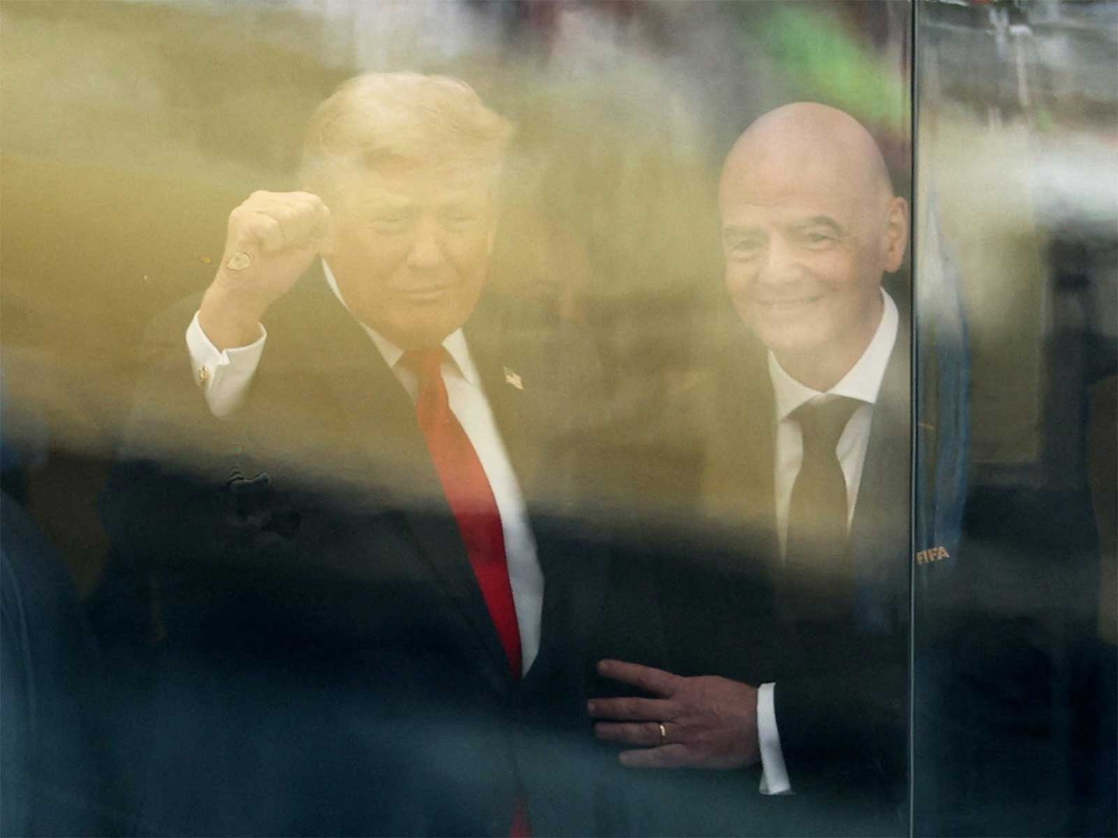 U.S. President Donald Trump and FIFA President Gianni Infantino (Photo/Reuters)