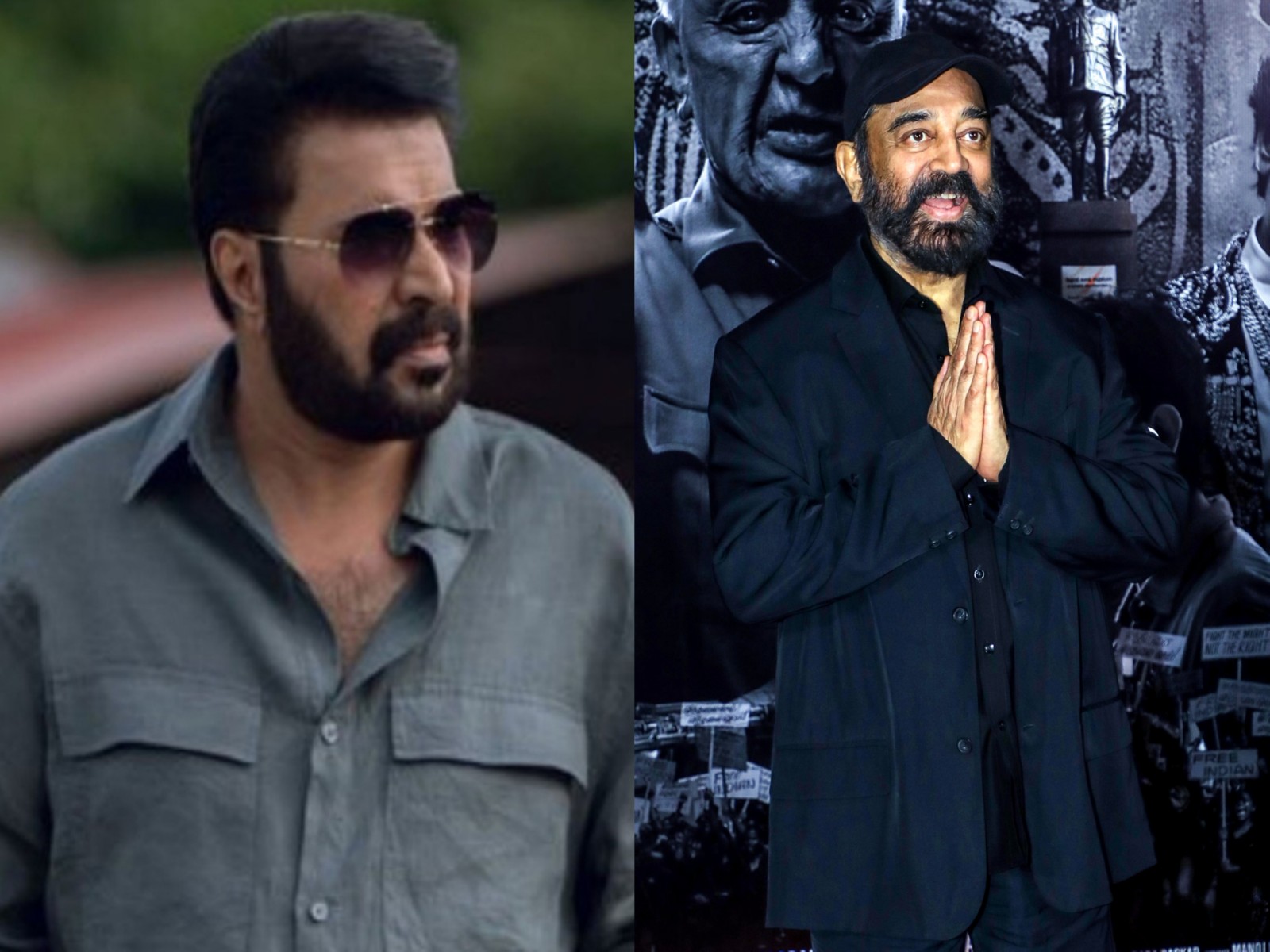 Kamal Haasan congratulates Mammootty (Photo/ANI/X@Mammootty)