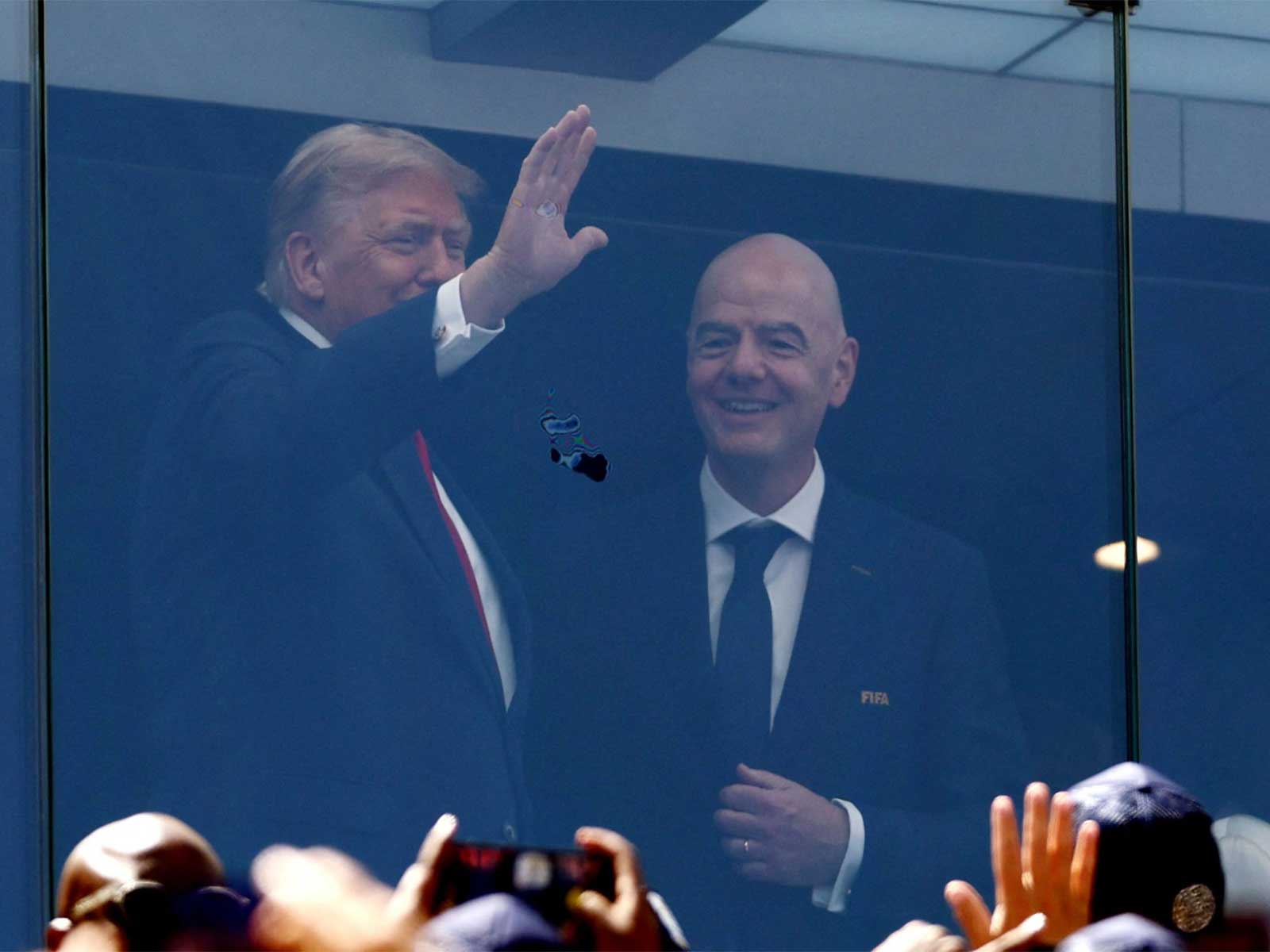 U.S. President Donald Trump and FIFA President Gianni Infantino (Photo/Reuters)