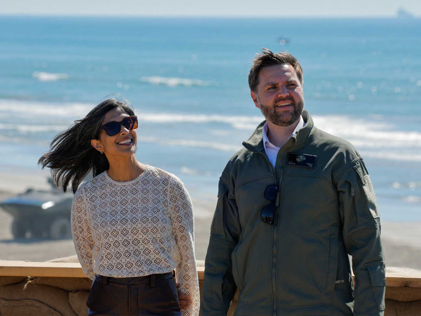 US Second Lady Usha Vance and US Vice President JD Vance (File photo/Reuters)