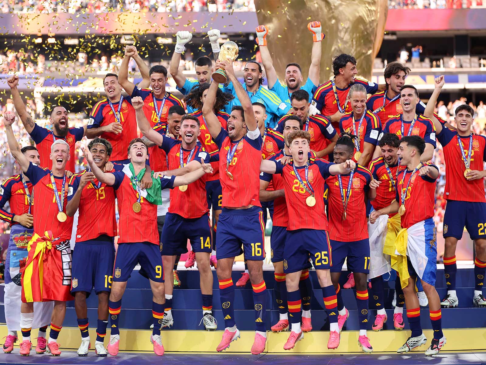 Spain players celebrating after becoming FIFA World Cup 2026 champions (Photo: X/@FIFA)