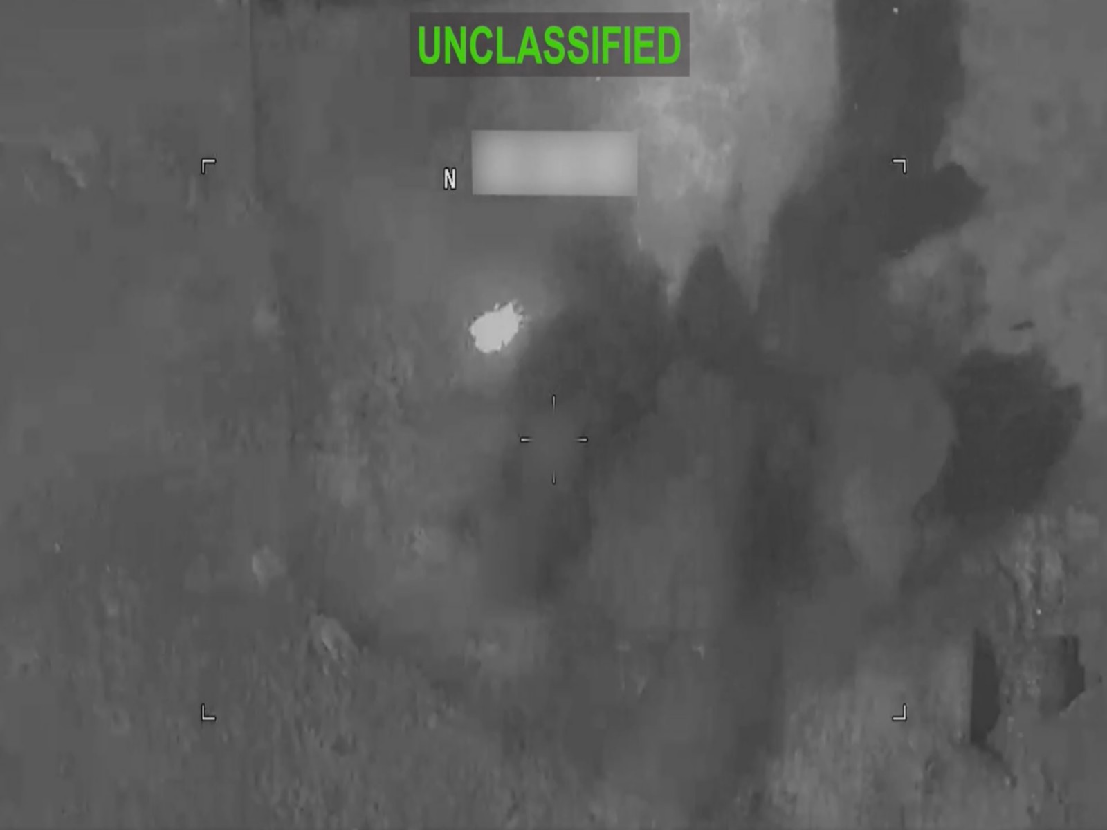 An unclassified image released by US Central Command shows a strike on an Iranian target. (Photo: X/@CENTCOM)