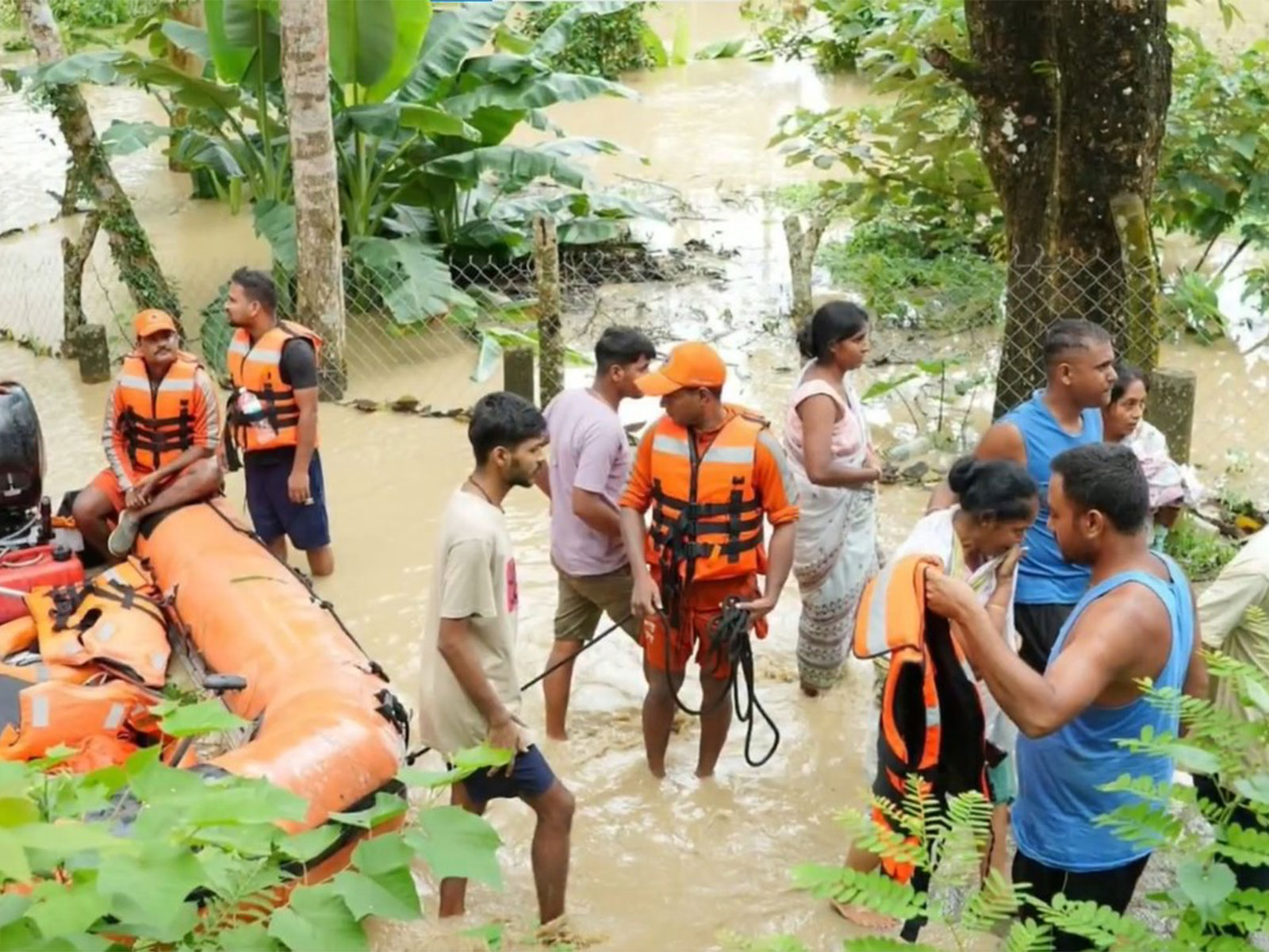 Visual from the flood affected site (Photo/X/@himantabiswa)