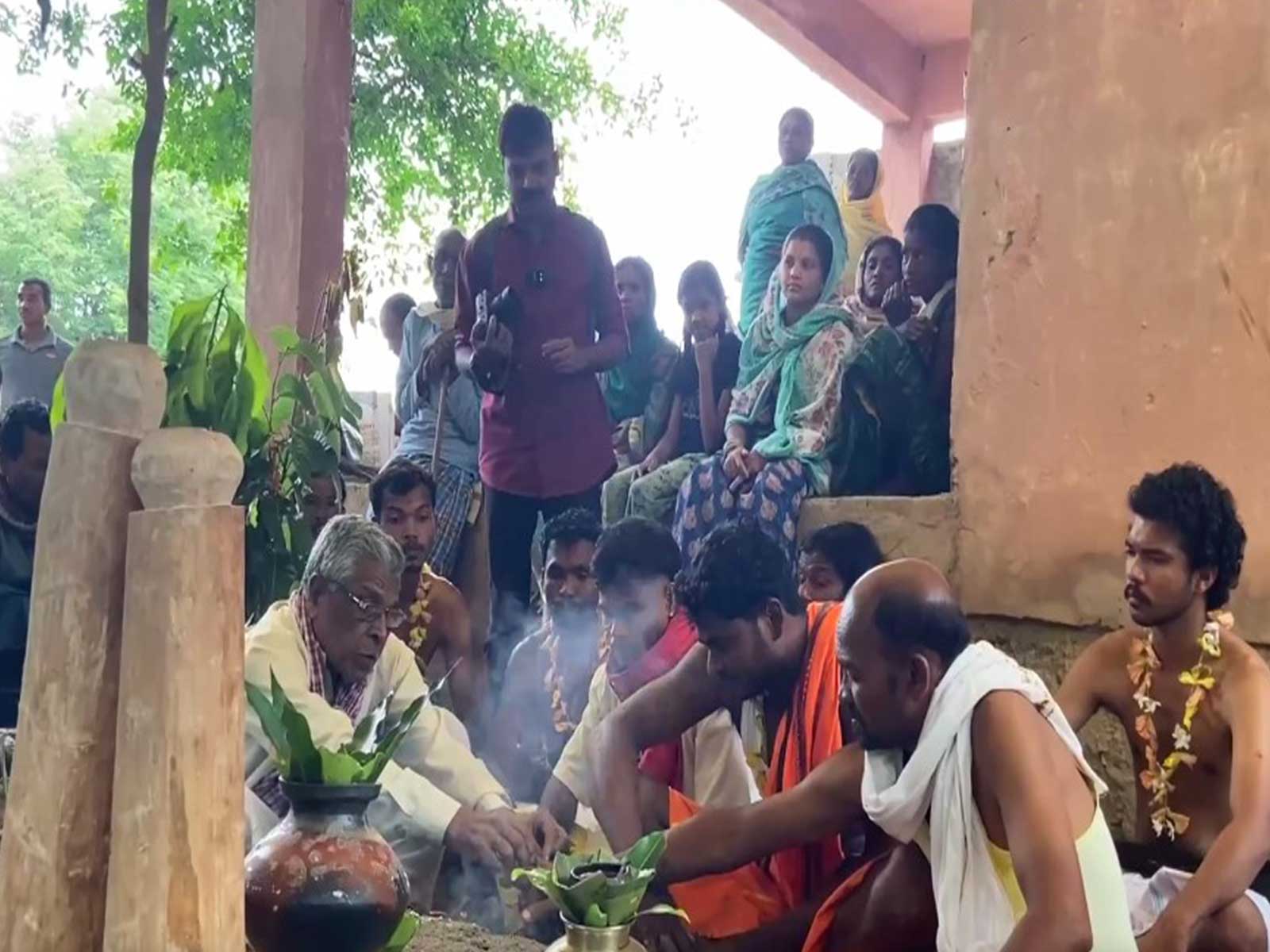 Unique marriage of village deities solemnised in Bastar (Photo/ANI) 