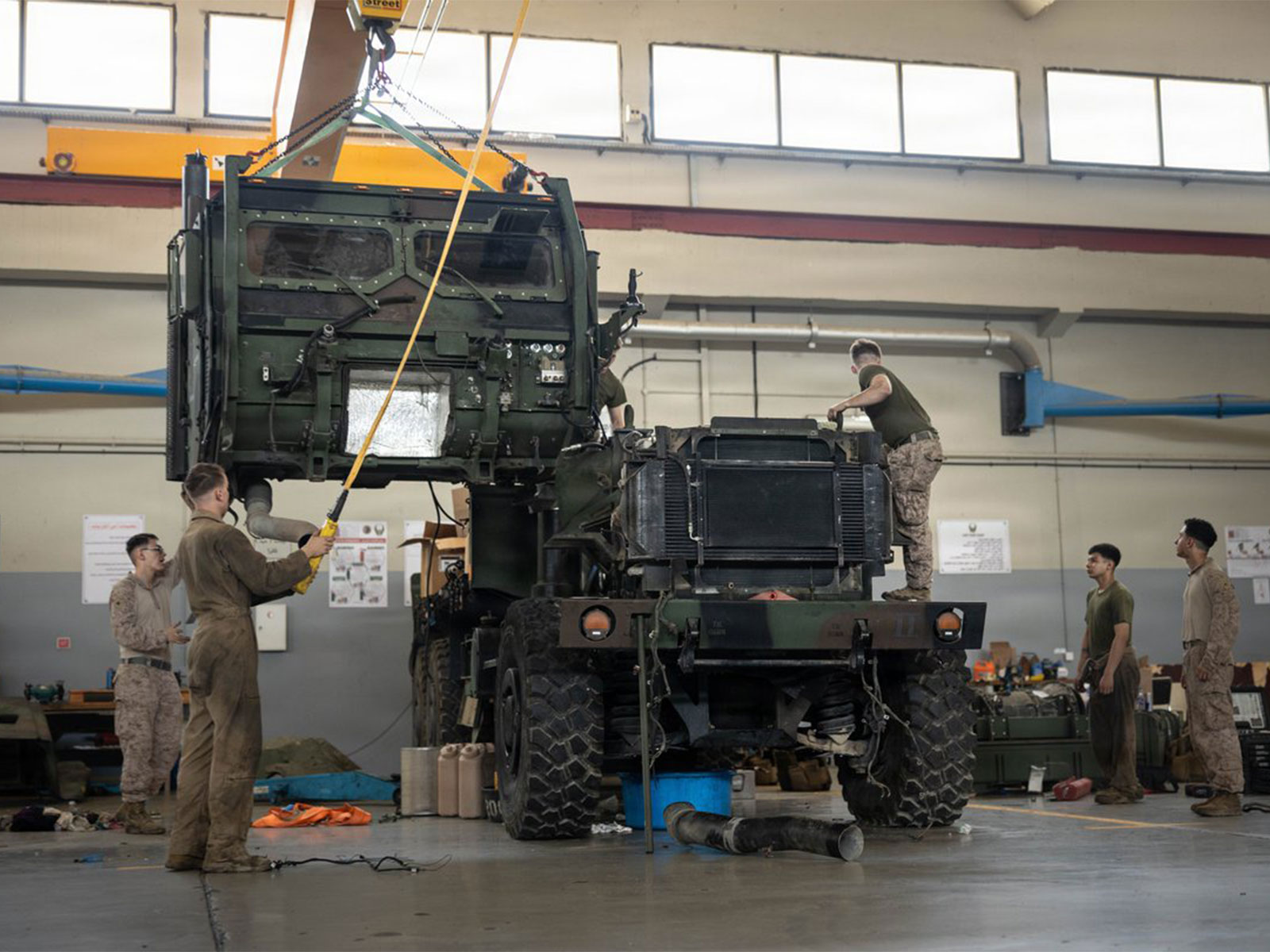 CENTCOM says US Marines maintain High Mobility Artillery System (HIMARS) readiness (Photo/X/@CENTCOM)