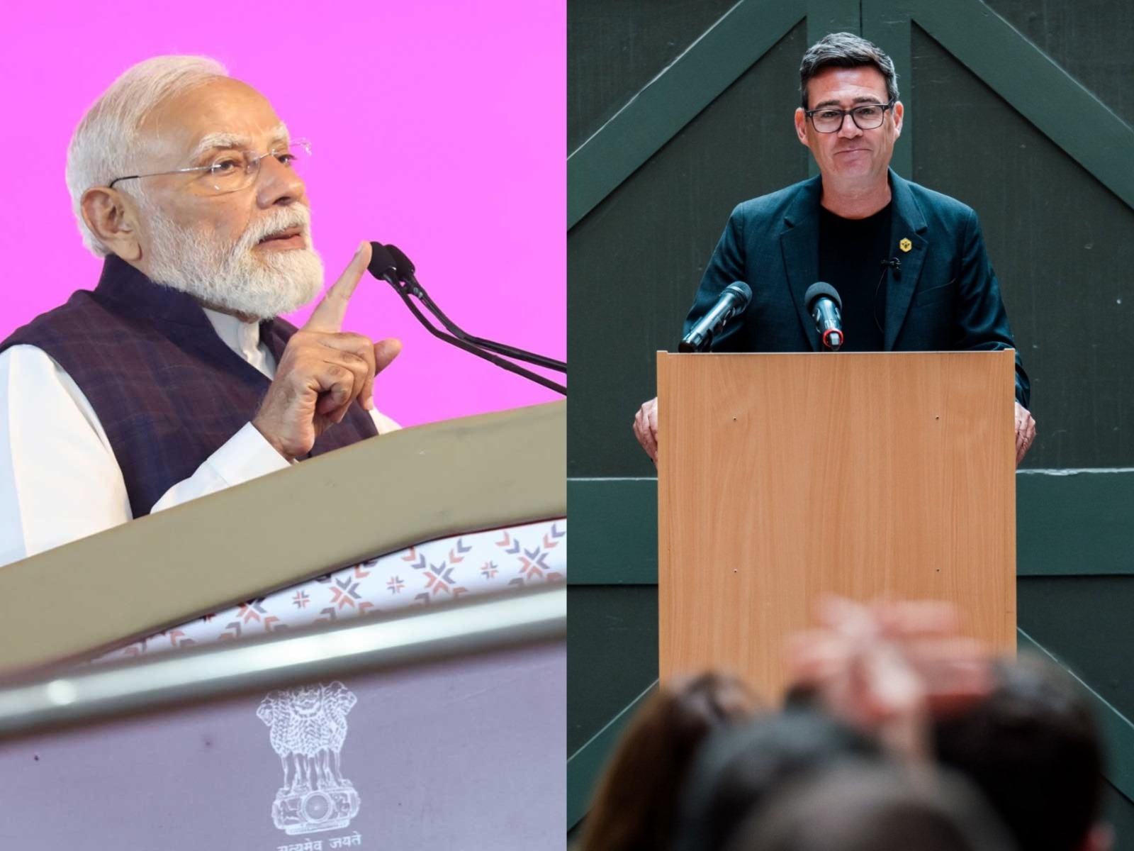 Prime Minister Narendra Modi and UK PM Andy Burnham (Photo/PIB,X@andyburnham)