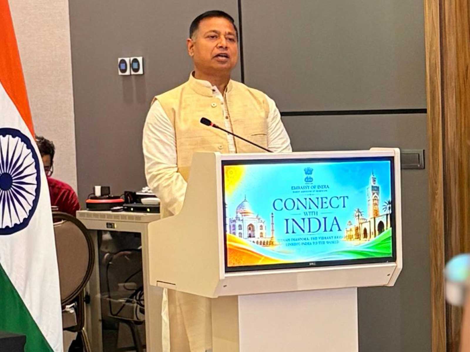 Ambassador of India to Morocco, Sanjay Rana (Photo/X/@indembrabat)