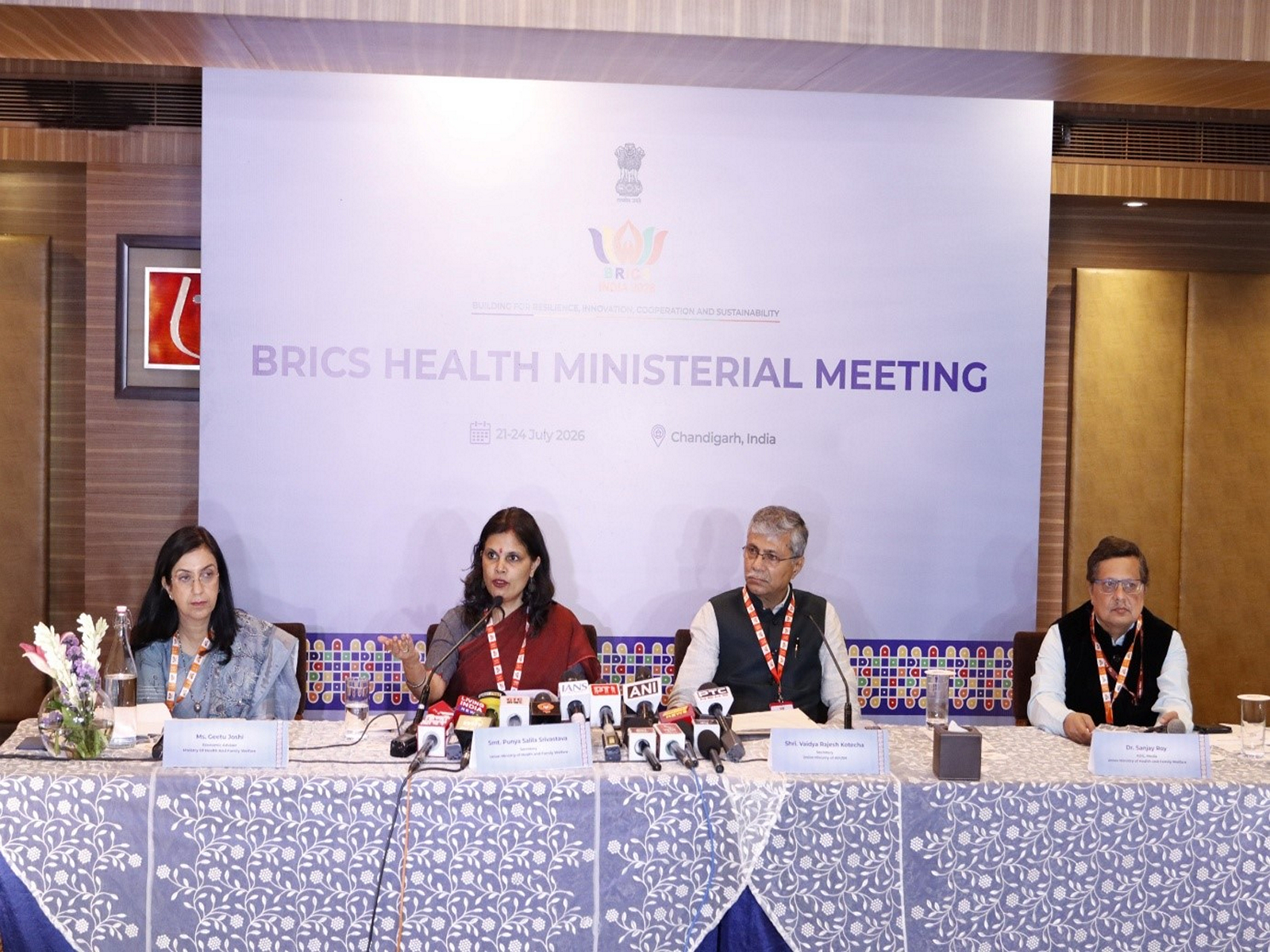 India to host Sixteenth BRICS Health ministers' meeting in Chandigarh (photo/PIB) 