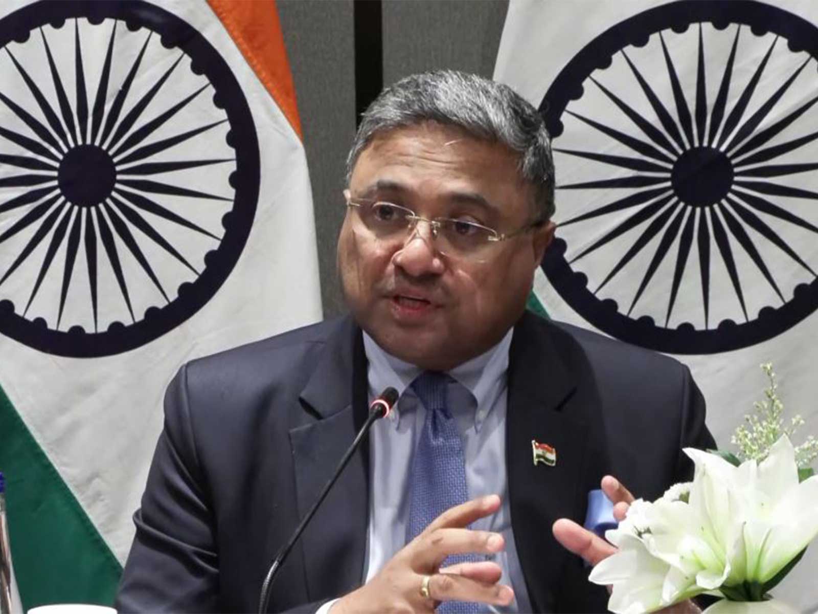 Ministry of External Affairs Secretary (West) Sibi George (Photo/ANI)