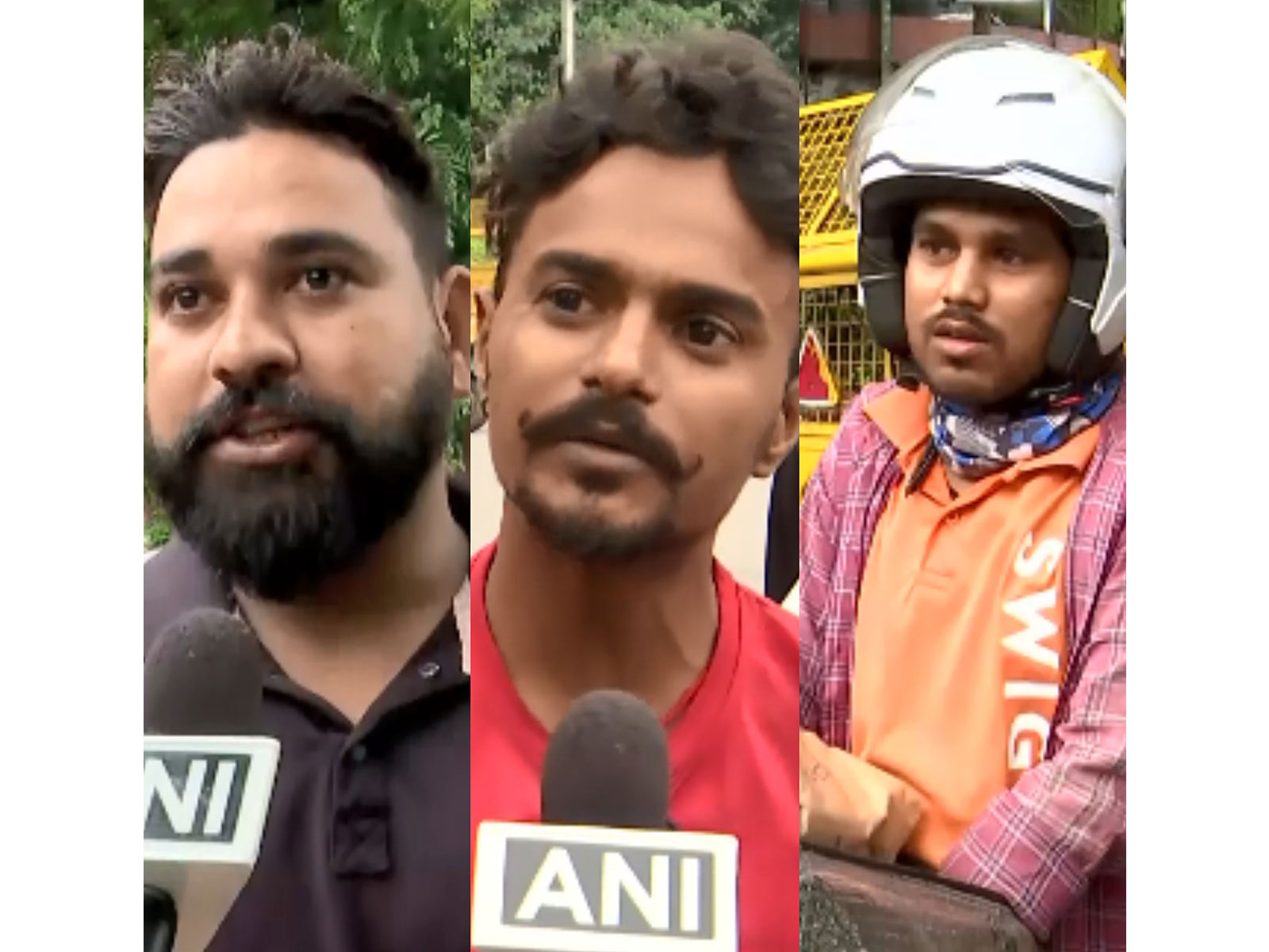 Delivery agents at Jantar Mantar in New Delhi distribute food and tea to students and CJP members protesting against paper leaks.  (Photo/ANI)