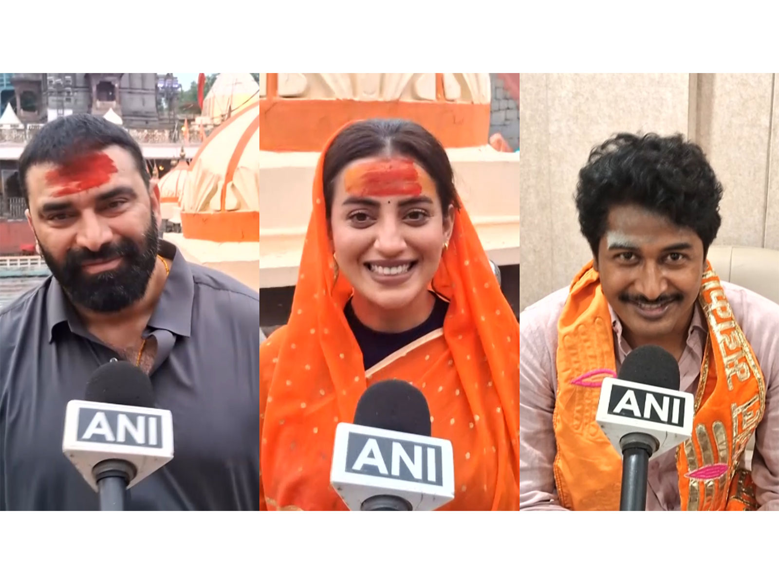 Nikitin Dheer, Akshara Singh, Chandan Roy (Photo/ANI)