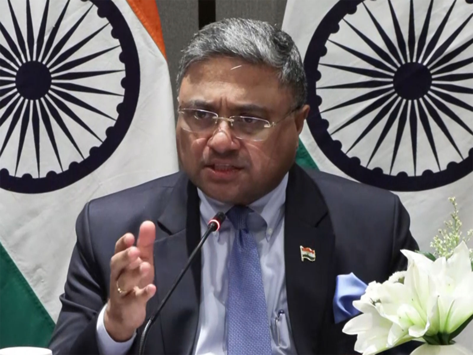 Ministry of External Affairs Secretary (West) Sibi George (Photo/ANI)